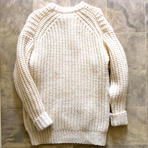 TNA wool blend laguna sweater XXS white color - Picture 6 of 7